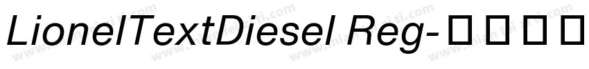 LionelTextDiesel Reg字体转换